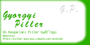 gyorgyi piller business card